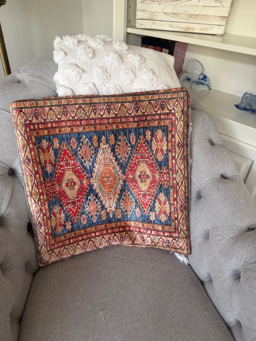 Pillow Turkish Southwestern Bohemien Moroccan Boho Kilim Pillow Cover